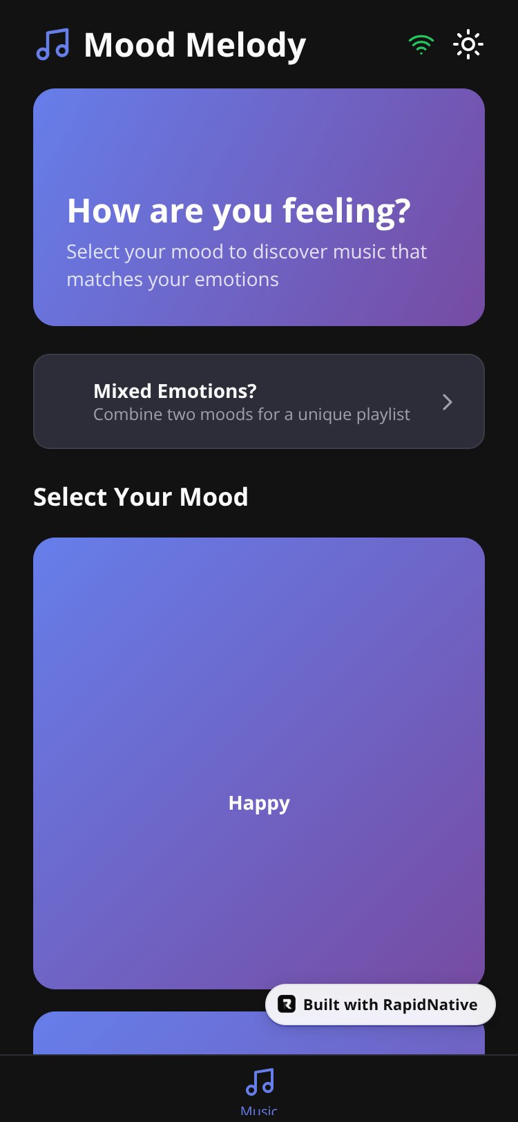 Mood Melody screen 1