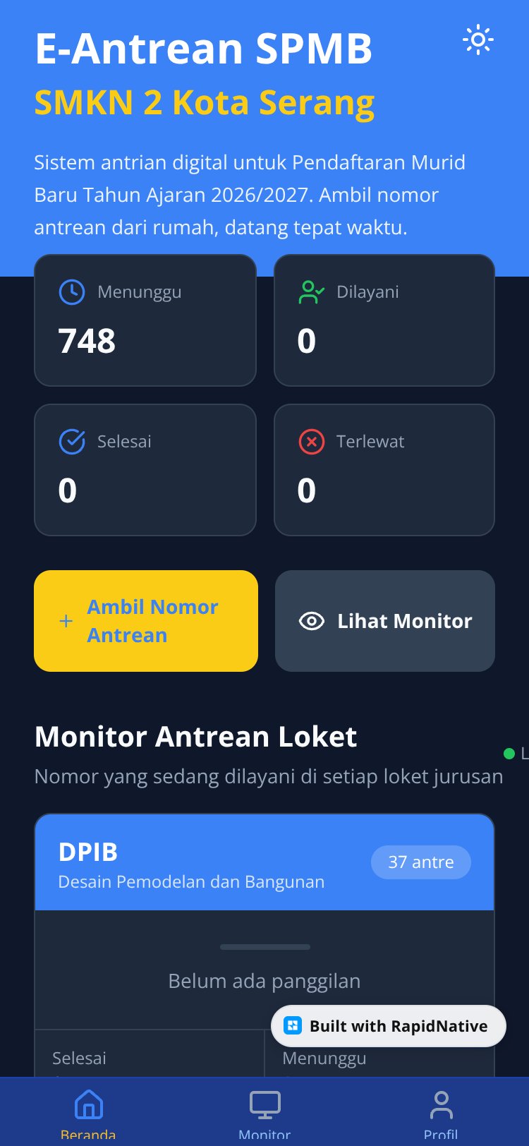 QueueApp screen 3