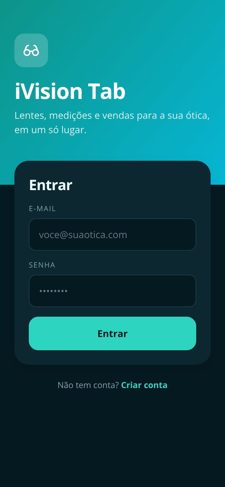 iVision Tab screen 1