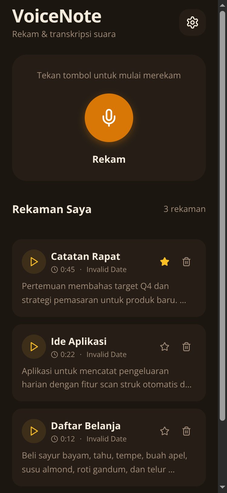 VoiceNote screen 3