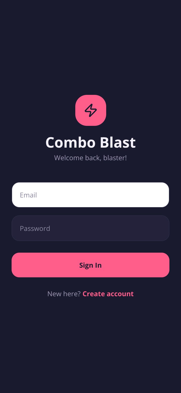 Combo Blast screen 1