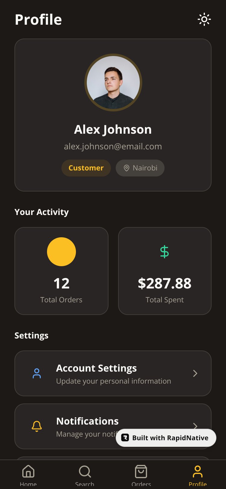 BookstoreApp screen 4