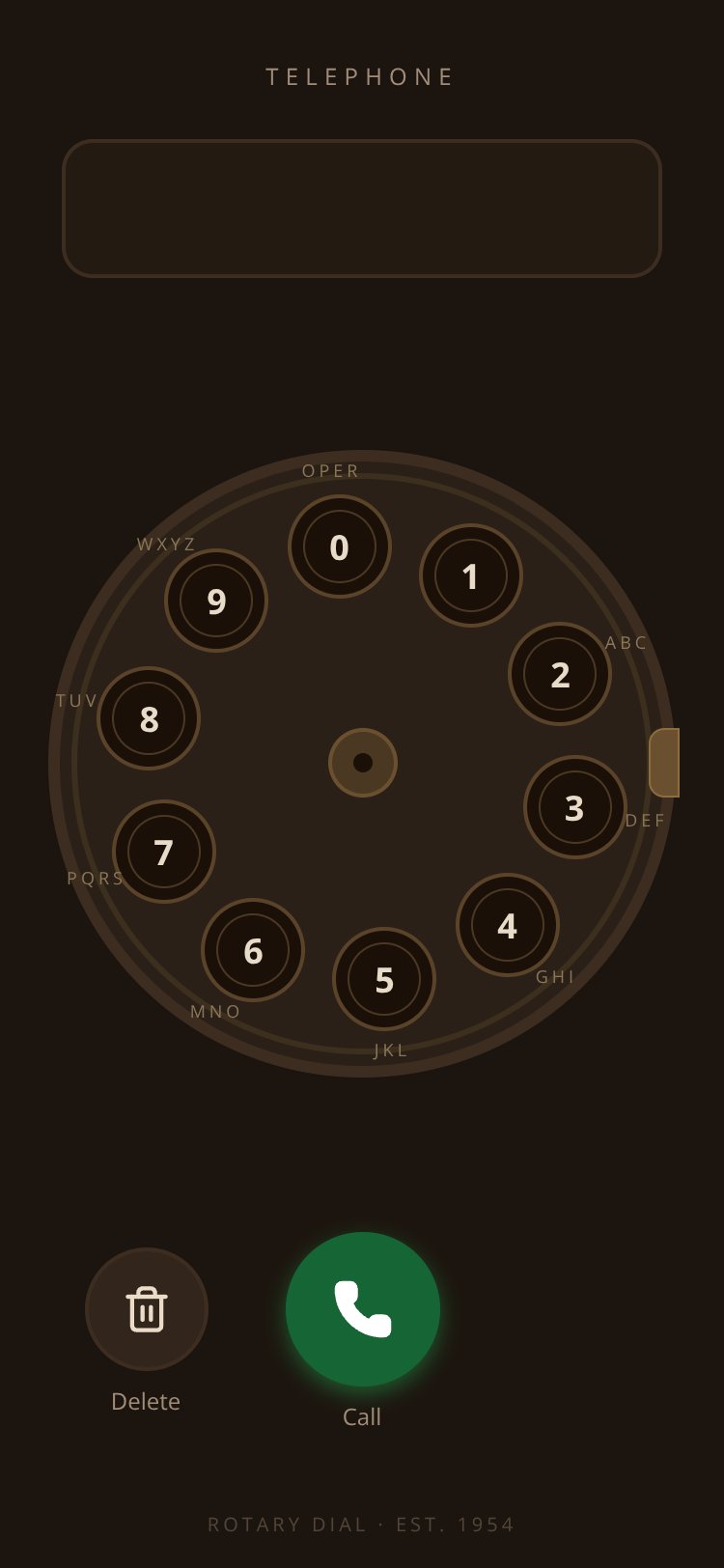 Rotary Dialer screen 1