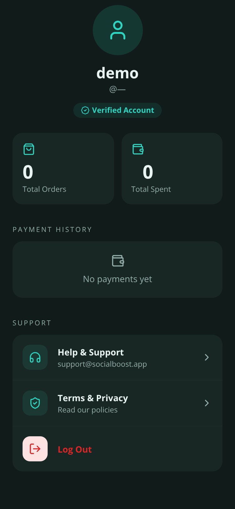 SocialBoost screen 5