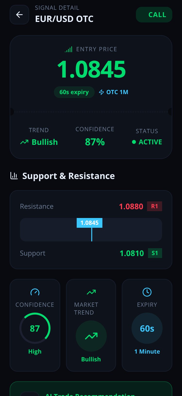 Quotex Signals screen 2