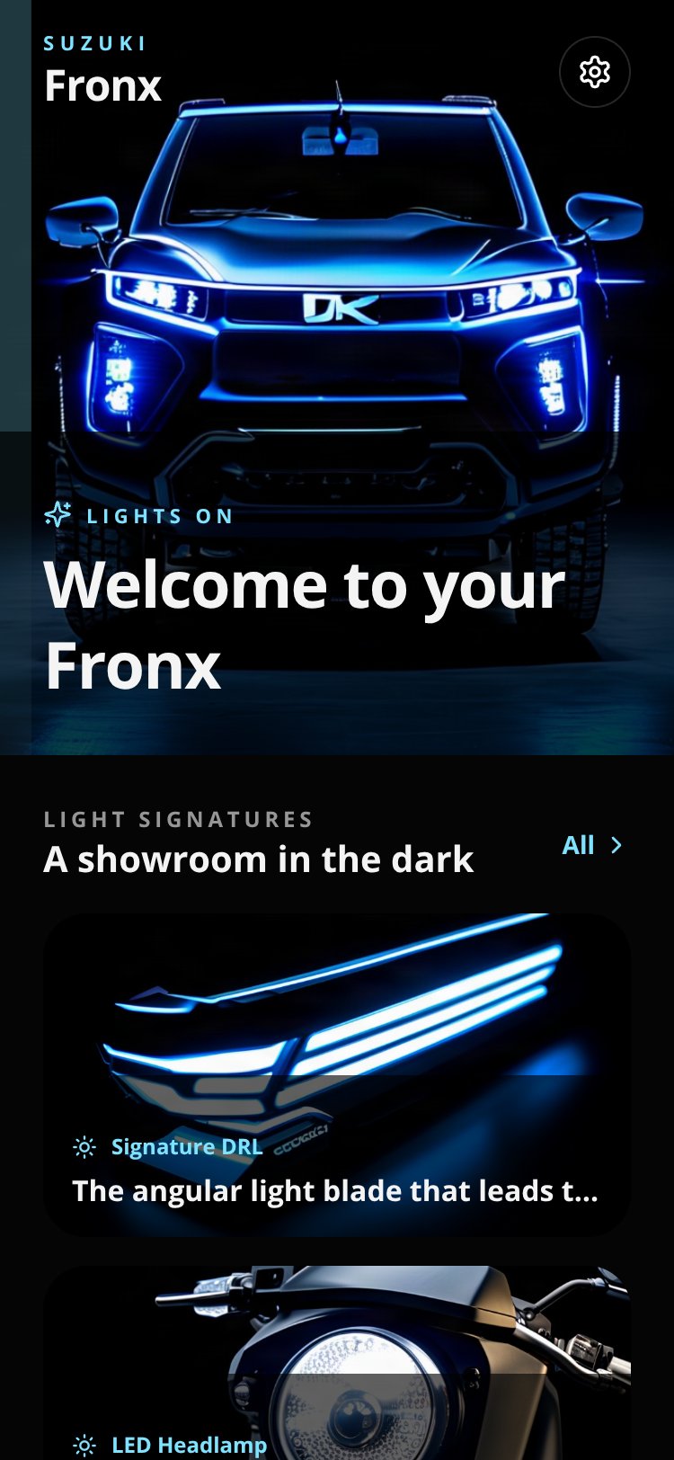 Fronx Lights screen 1