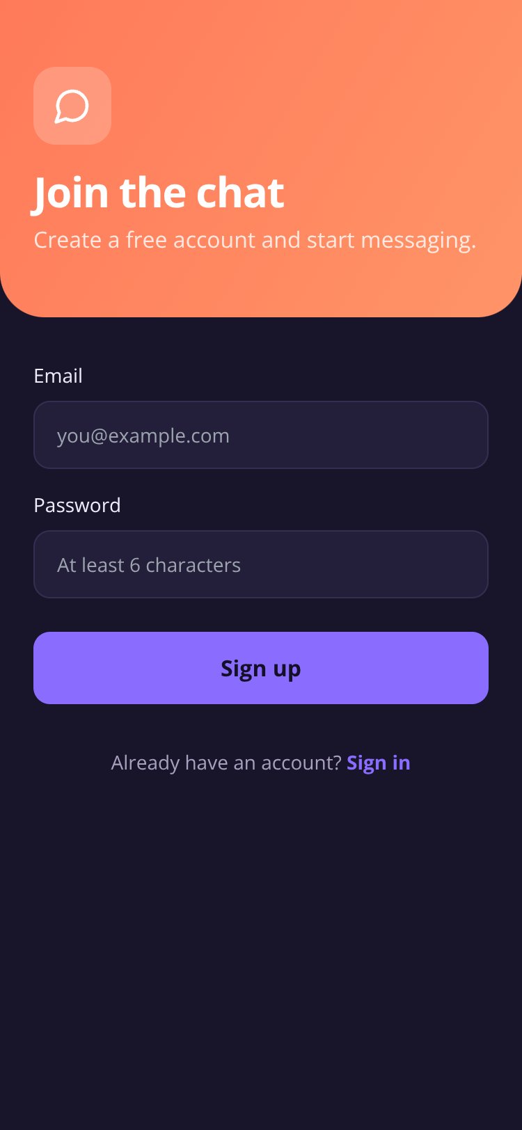Imo Messenger screen 1