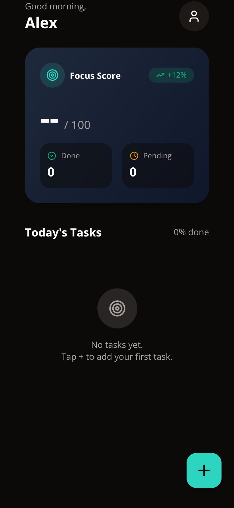 Daily Focus screen 1