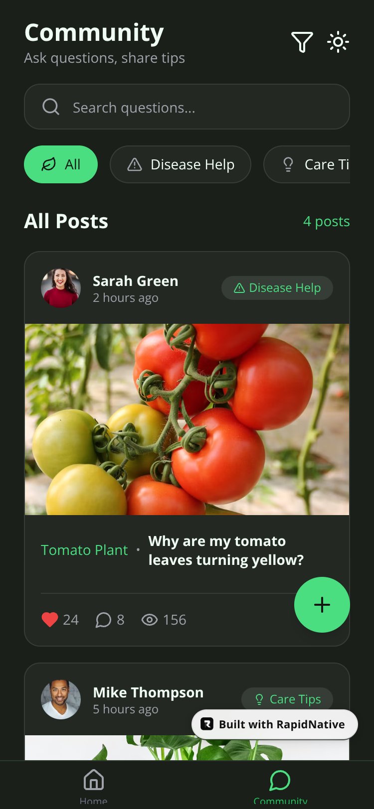 PlantCare Pro screen 1