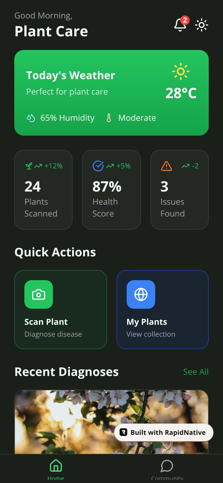 PlantCare Pro screen 2