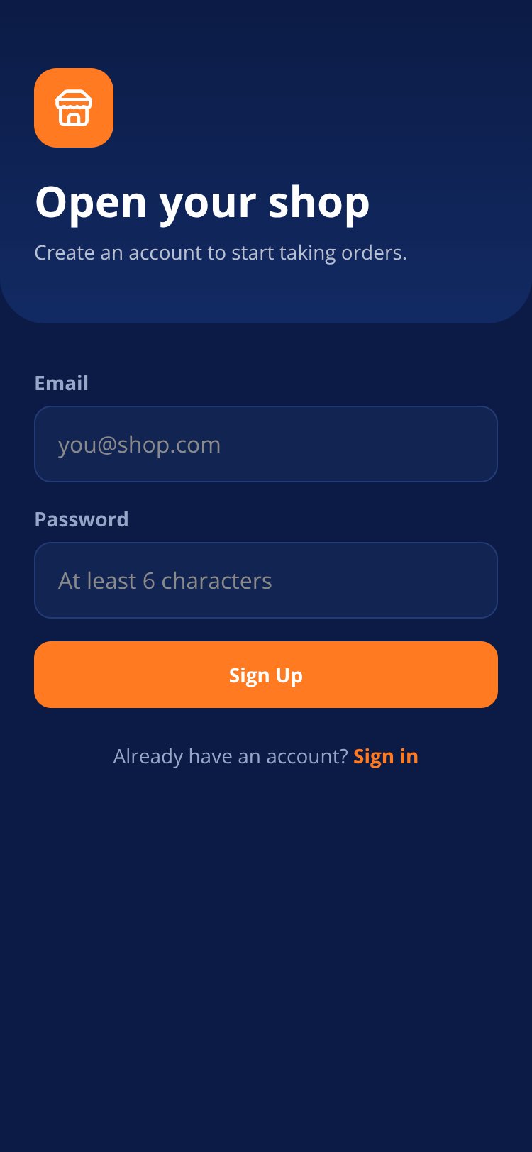 JTL-POS screen 1