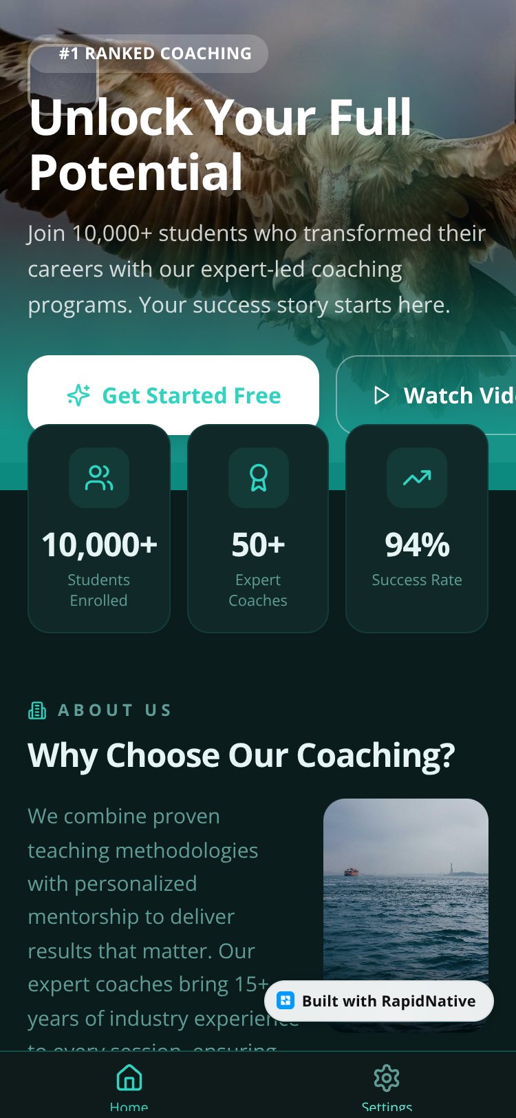 CoachingHub screen 1