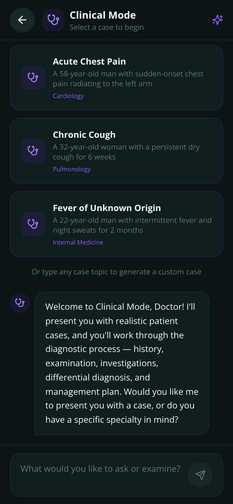 MedMentor AI screen 1