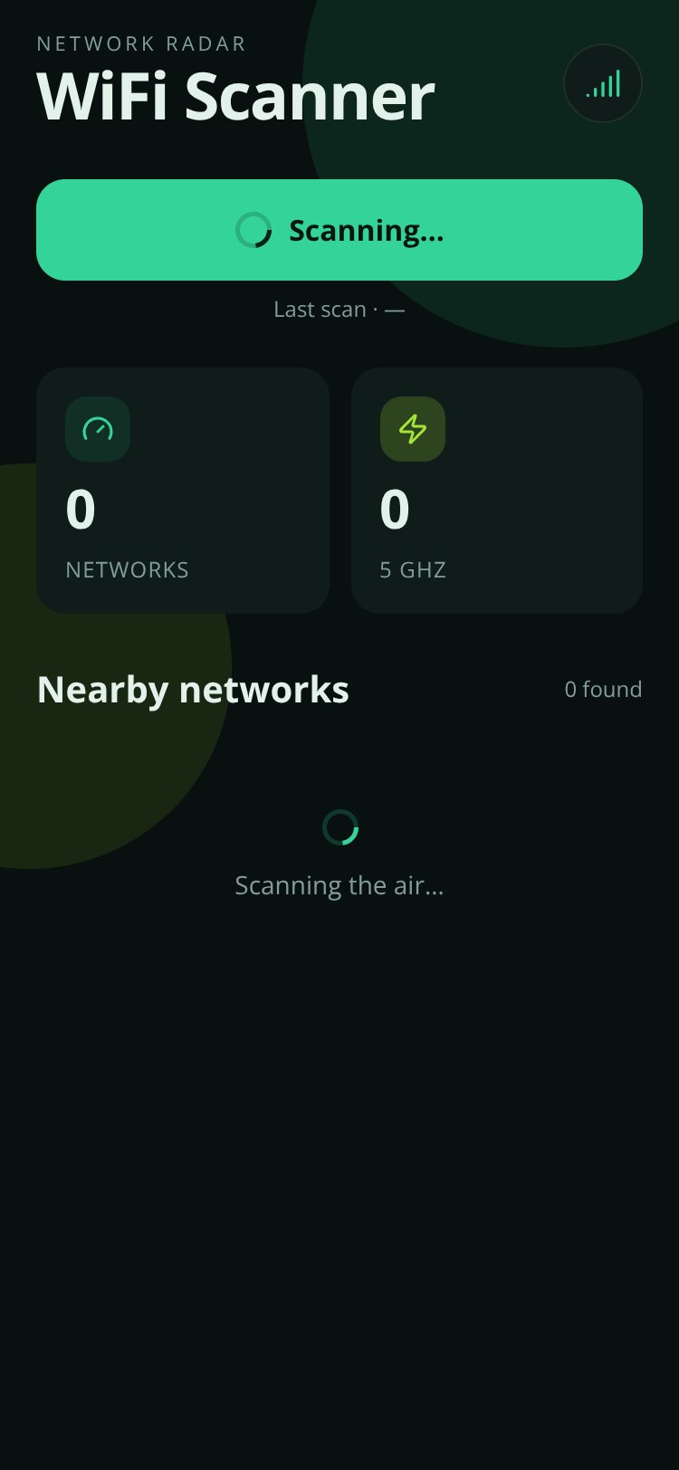 WiFi Radar screen 1
