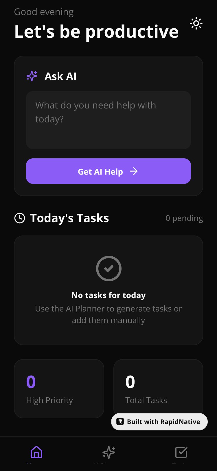 AI Productivity Hub screen 2
