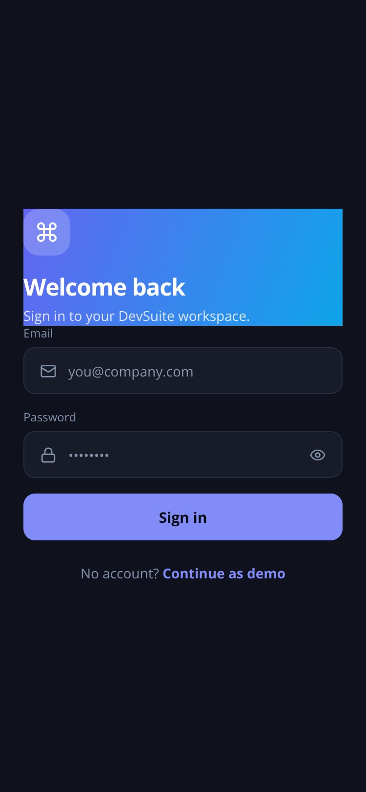 DevSuite screen 1