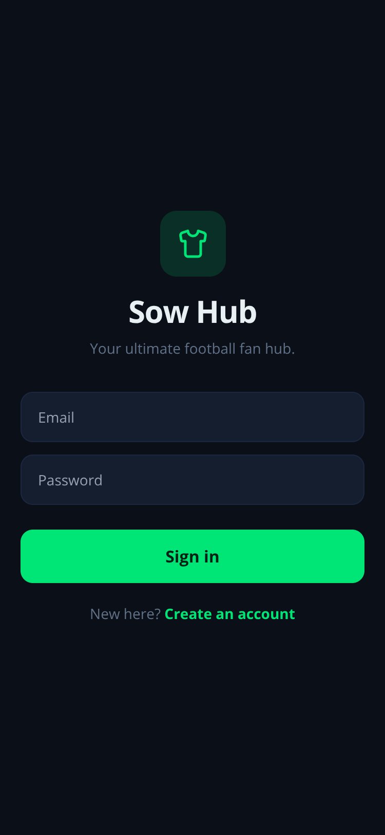 Sow Hub screen 1