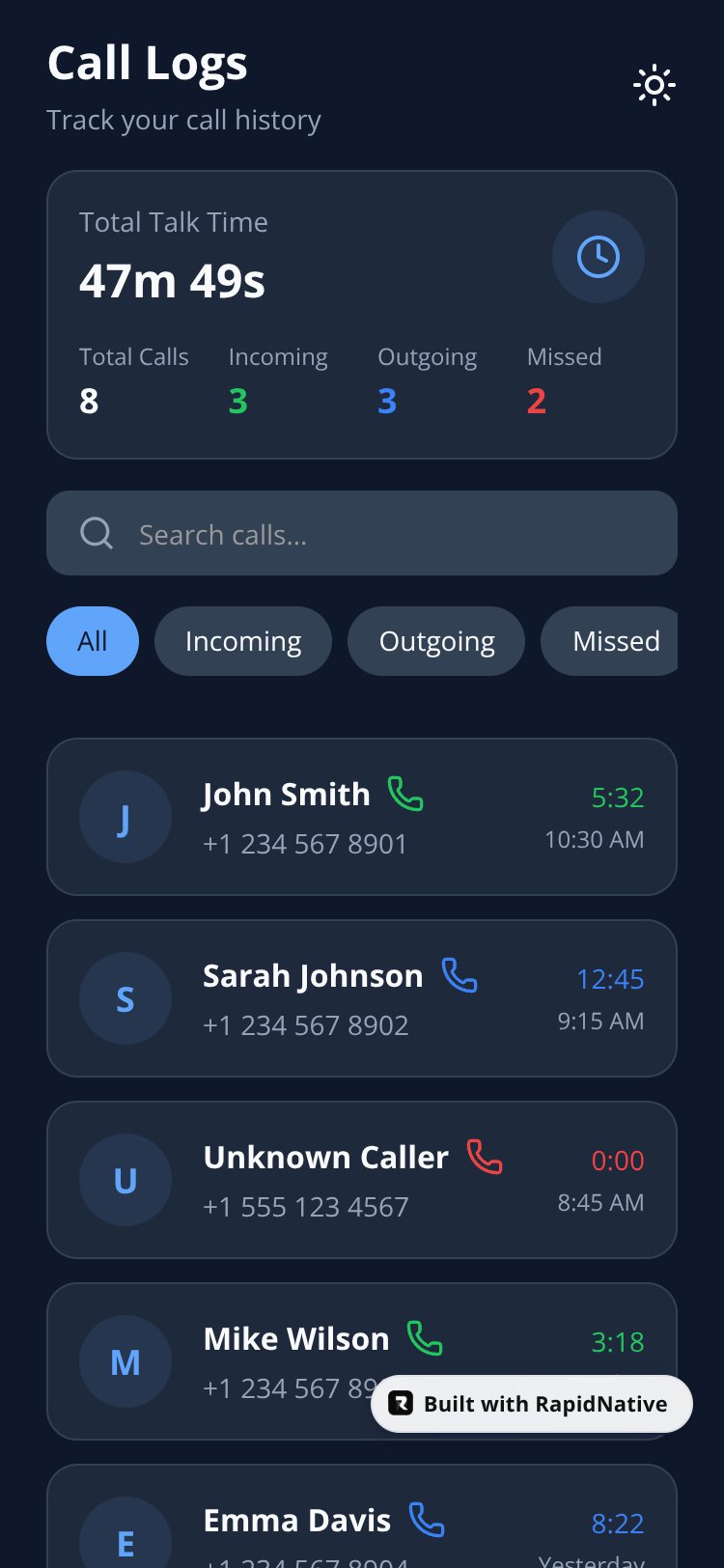 CallTrack Pro screen 4