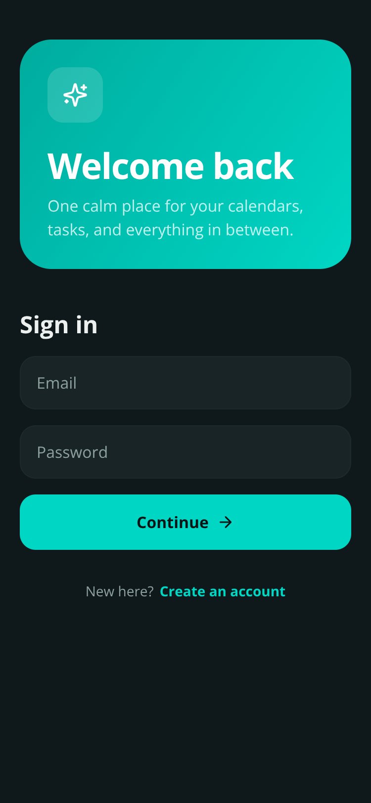 Unified Flow screen 1