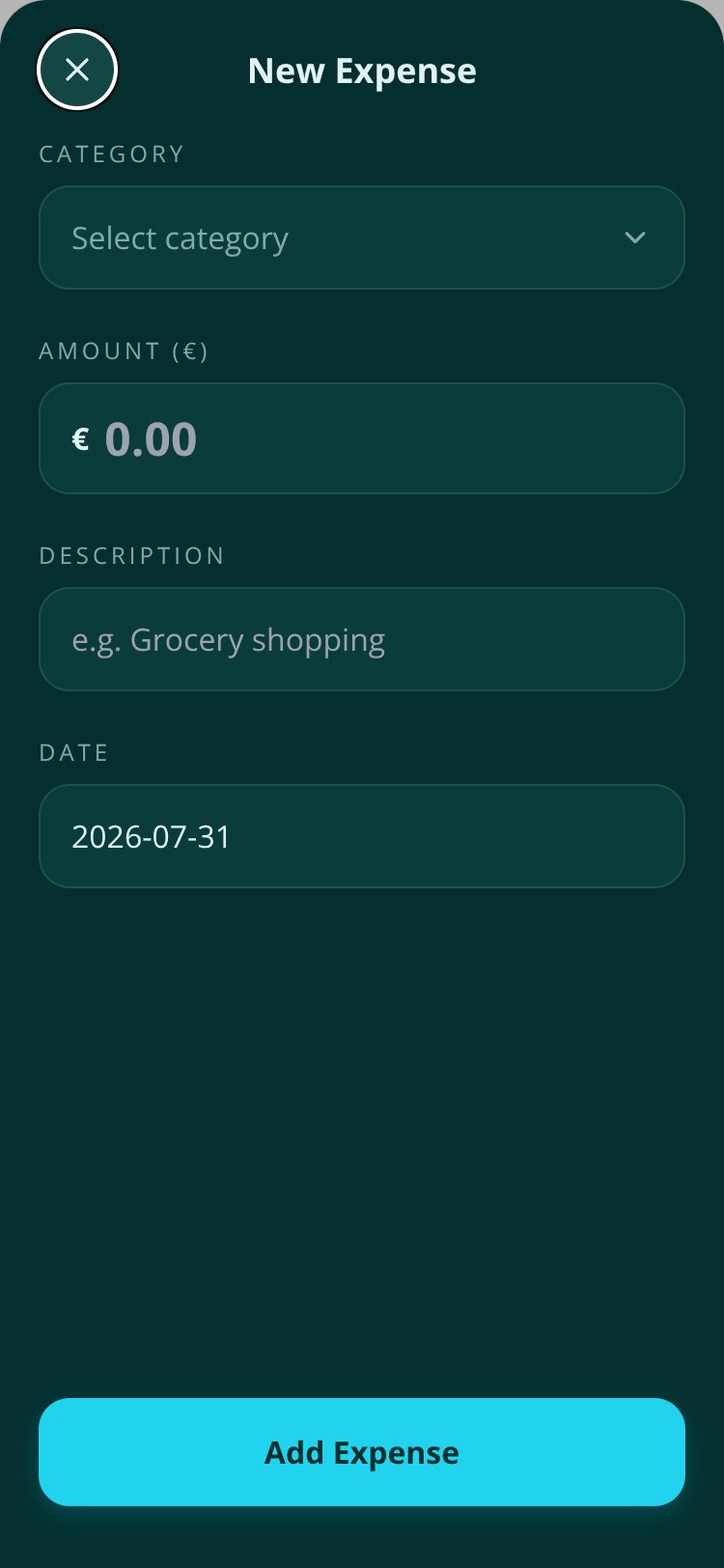 Expense Tracker screen 1
