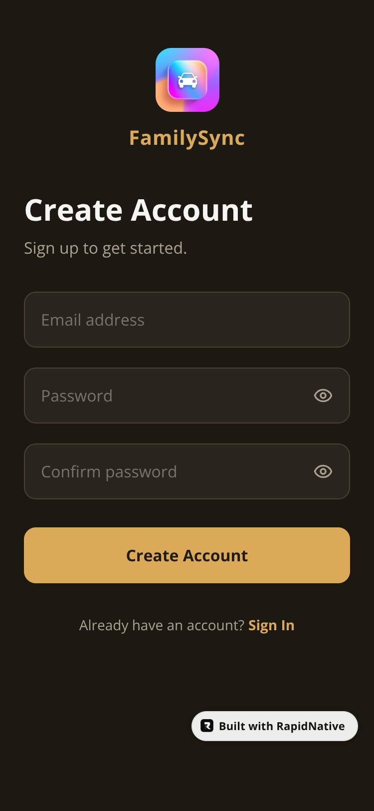FamilySync screen 2