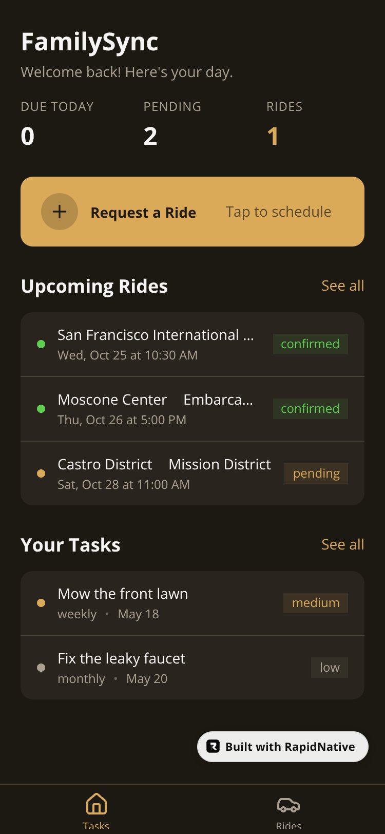 FamilySync screen 3