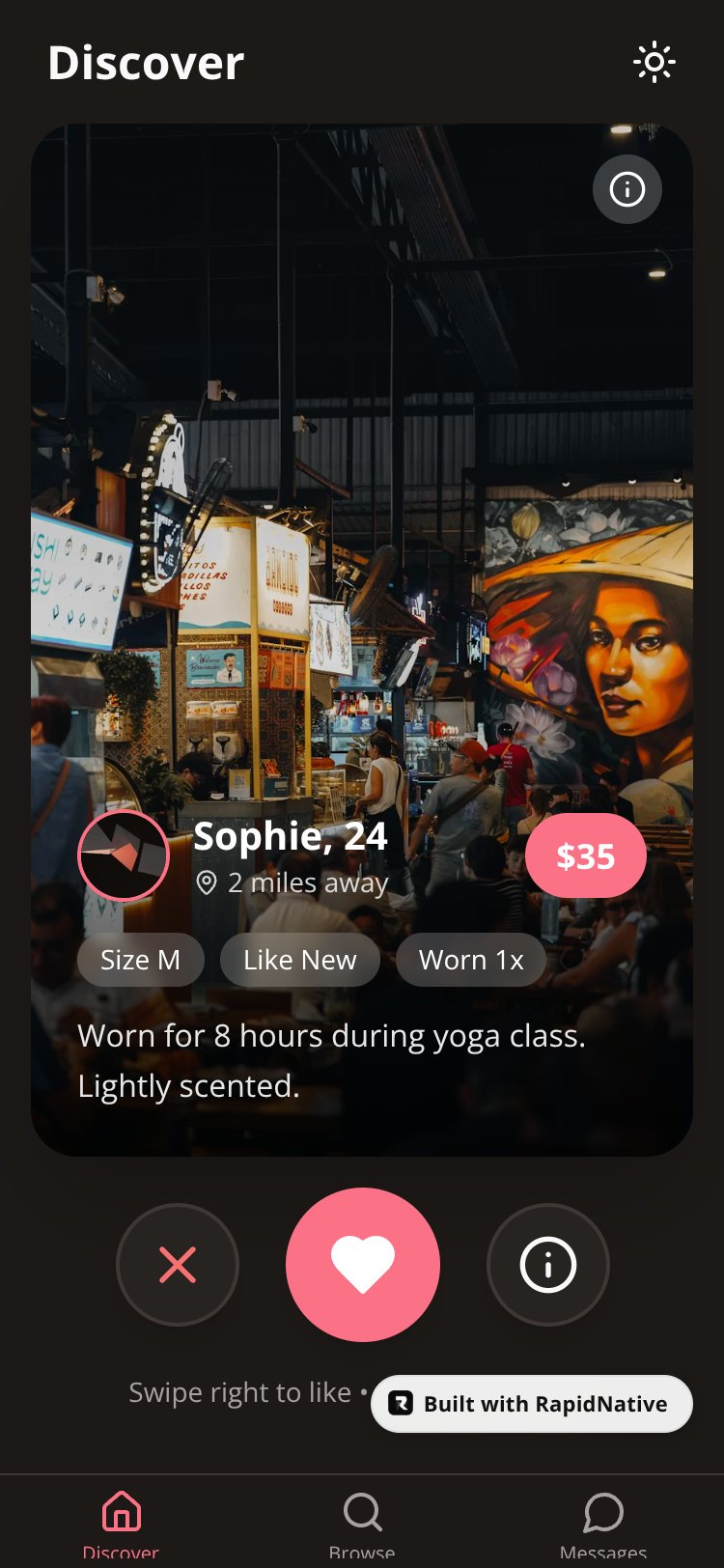 Underwear Marketplace screen 2