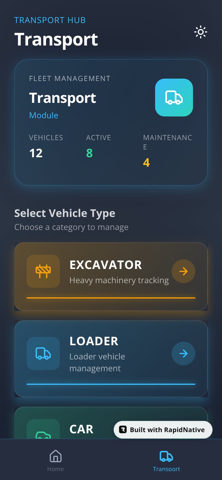 GlassFlow Manager screen 2