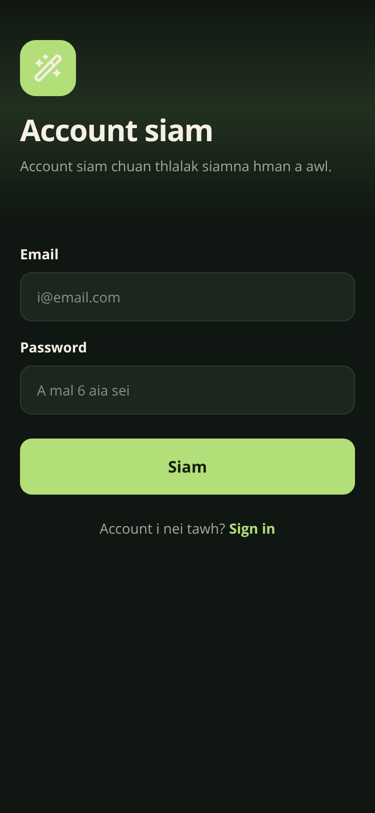 Thlalak AI screen 1