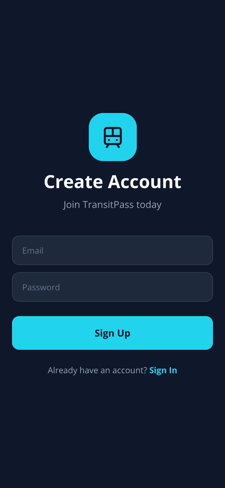 TransitPass screen 2