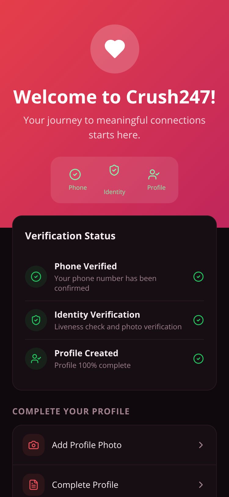 Crush247 screen 1