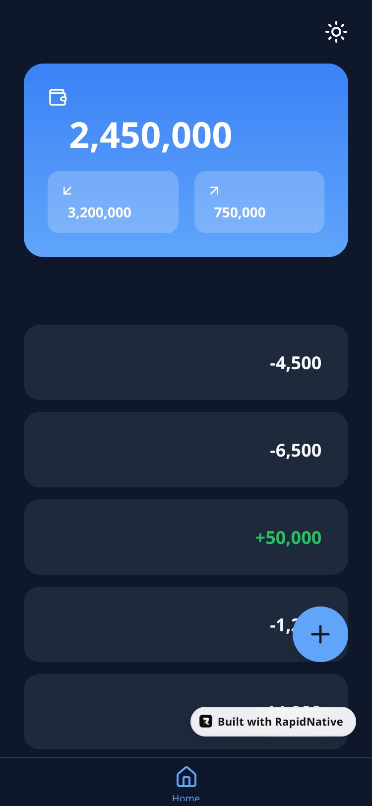 Expense Manager screen 2