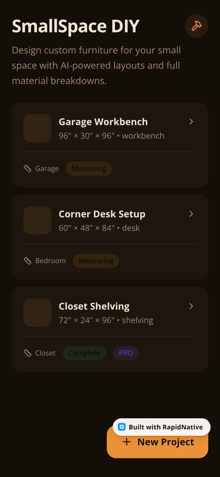 SmallSpace DIY screen 3