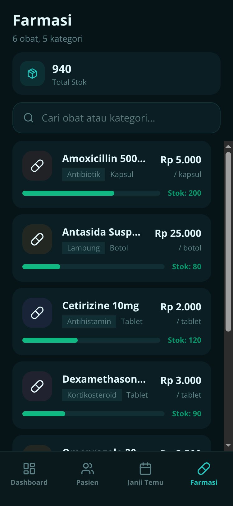 SIM KLINIK screen 4