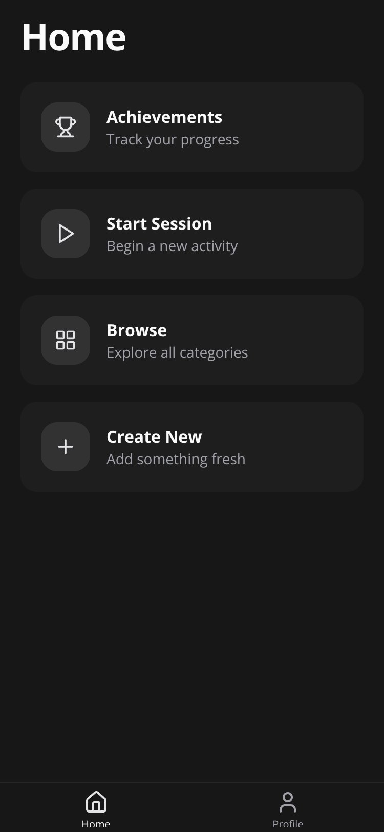RapidNative App screen 3