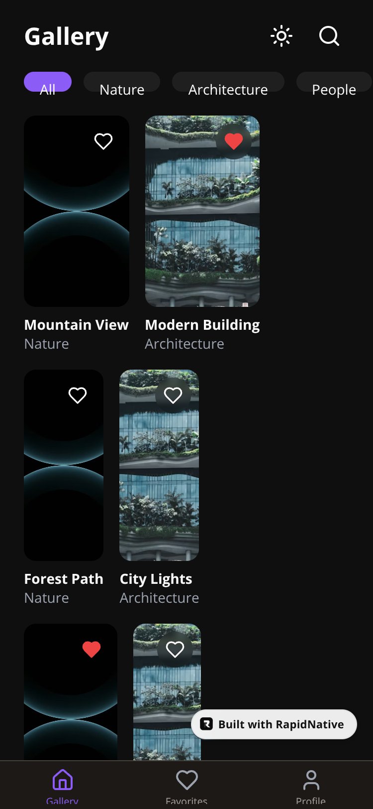 PhotoGallery screen 2