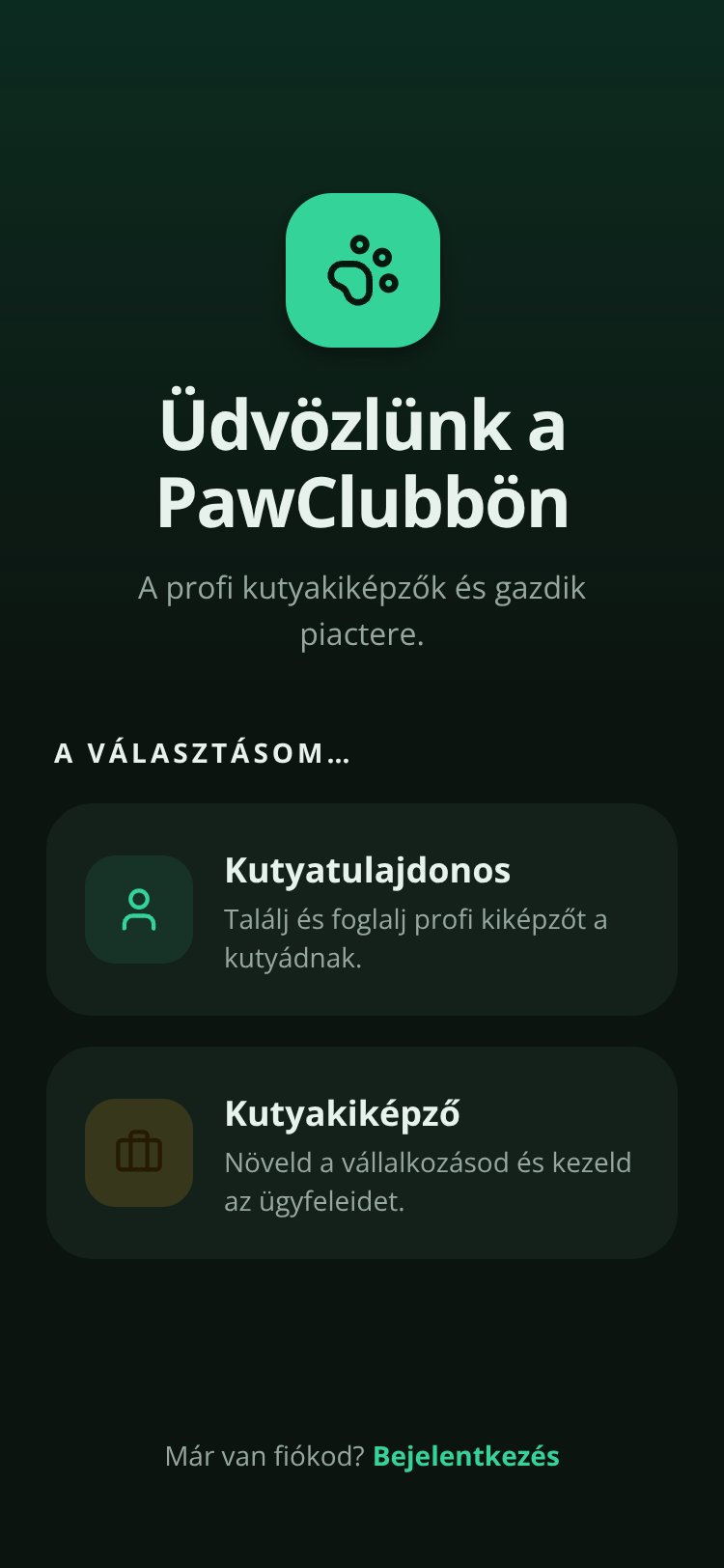 PawClub screen 3