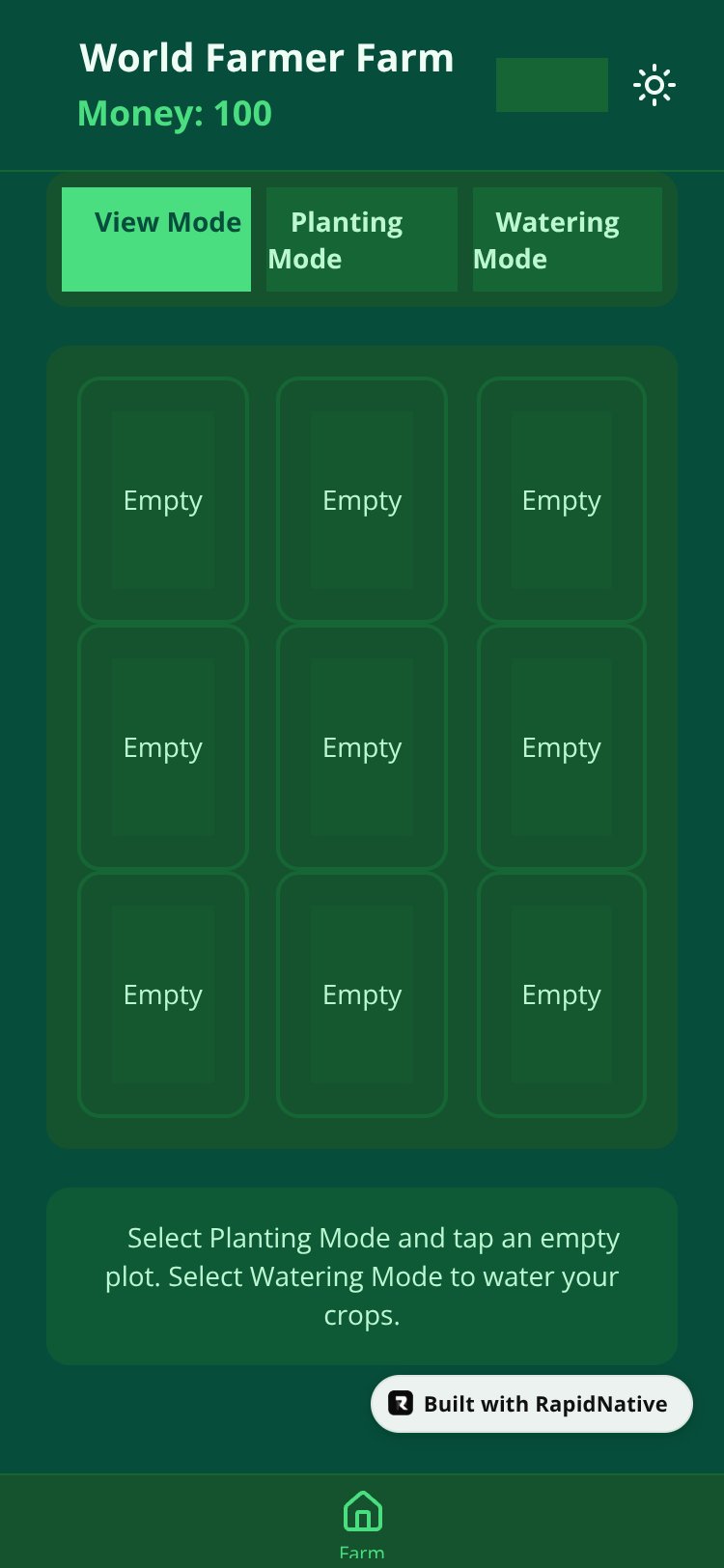 World Farmer Farm screen 1
