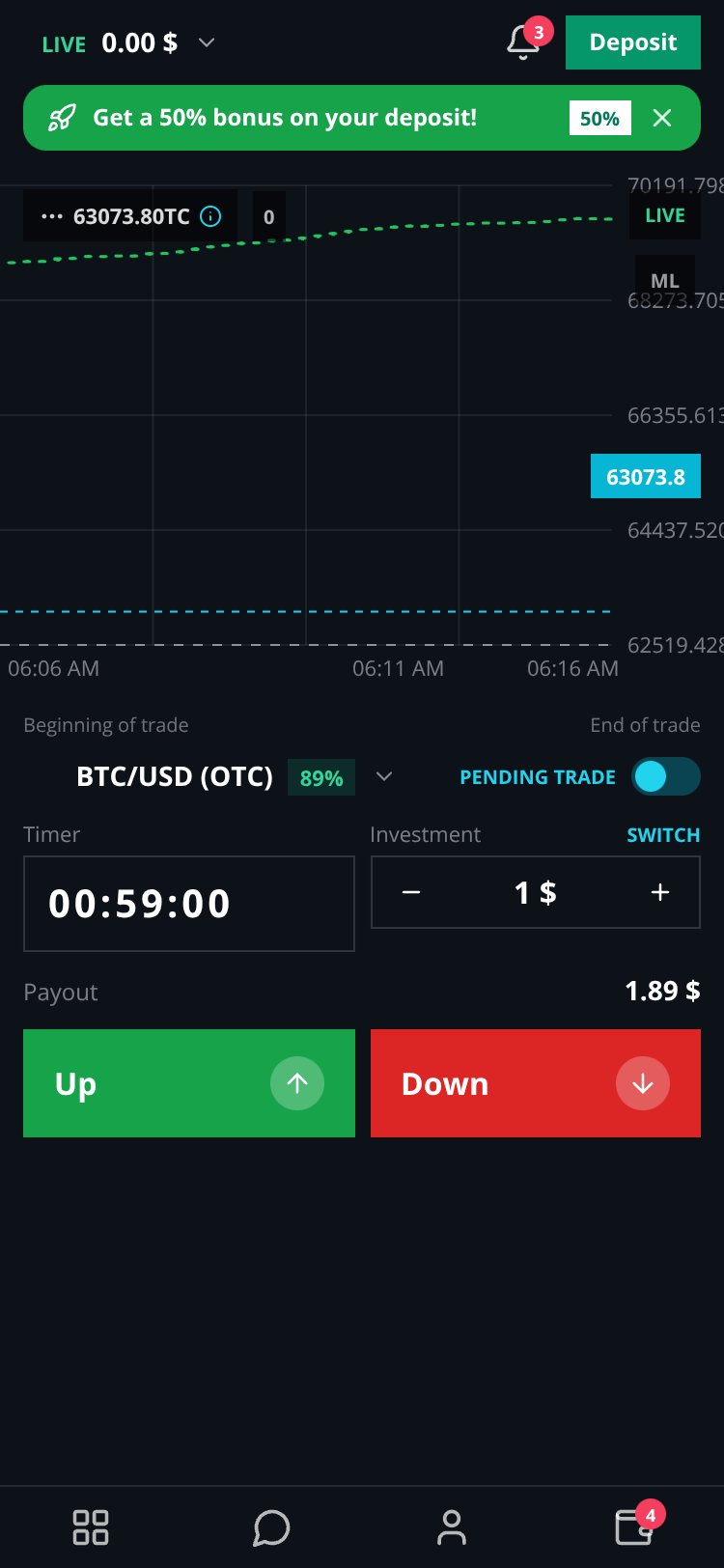 Quotex OTC Signal Pro Copy screen 1