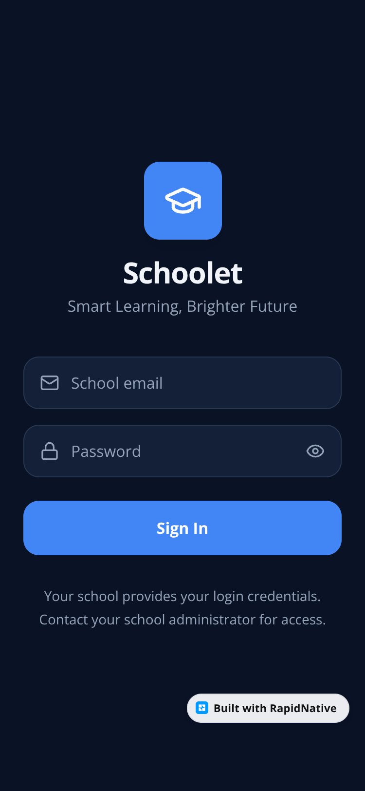 Schoolet screen 1