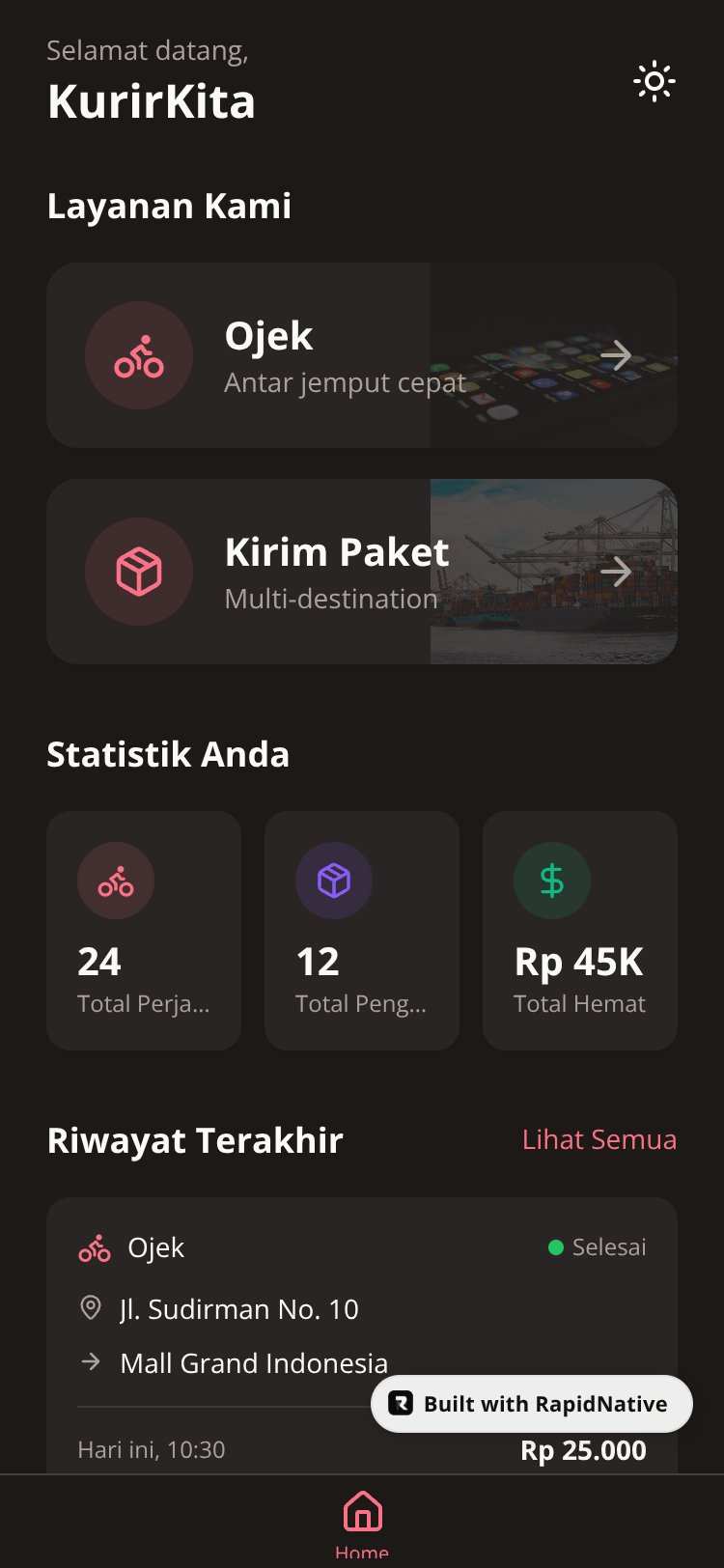 KurirKita screen 1
