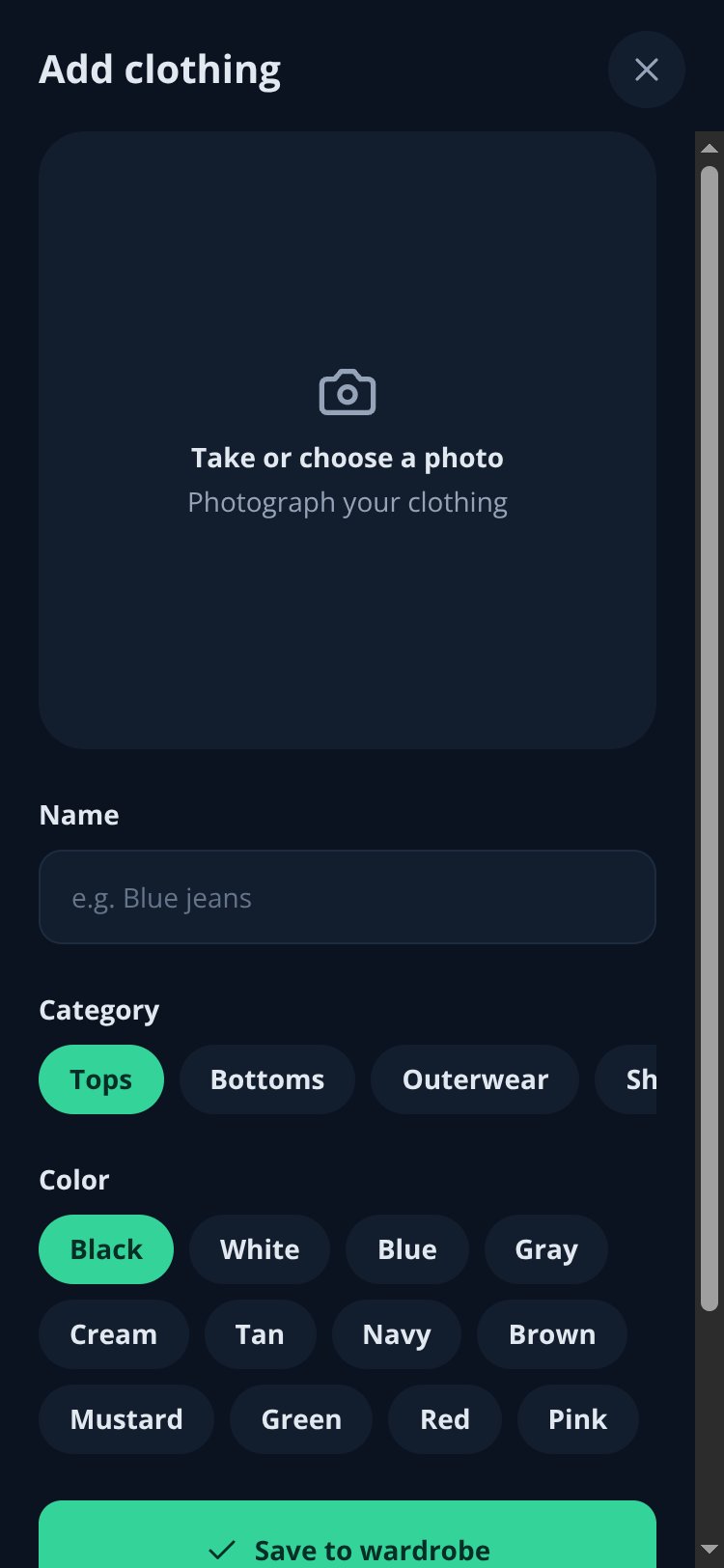 Outfit Picker screen 3