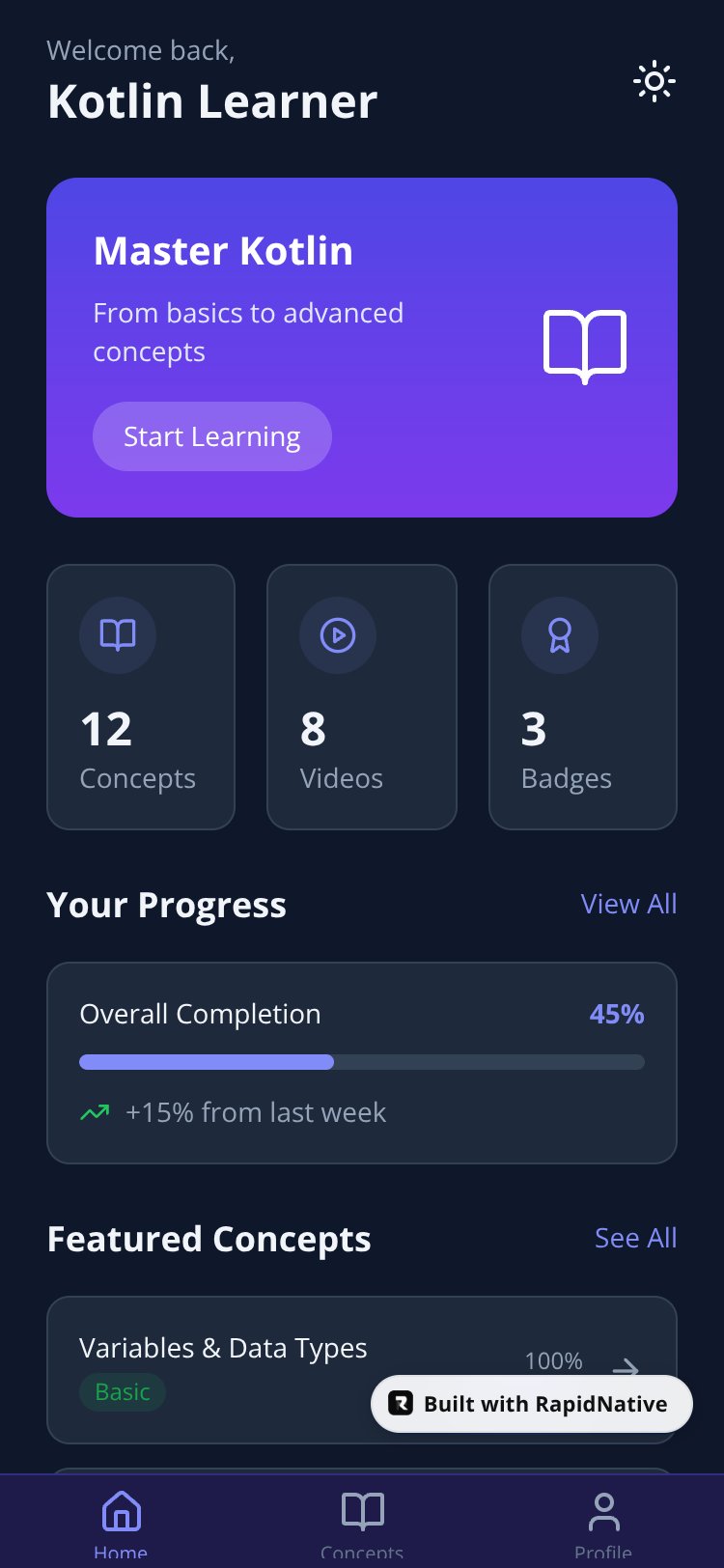 Kotlin Master screen 3