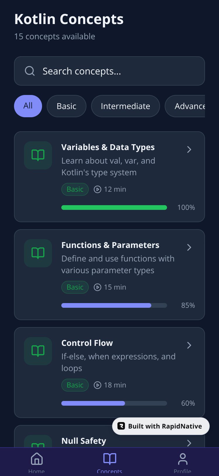Kotlin Master screen 4