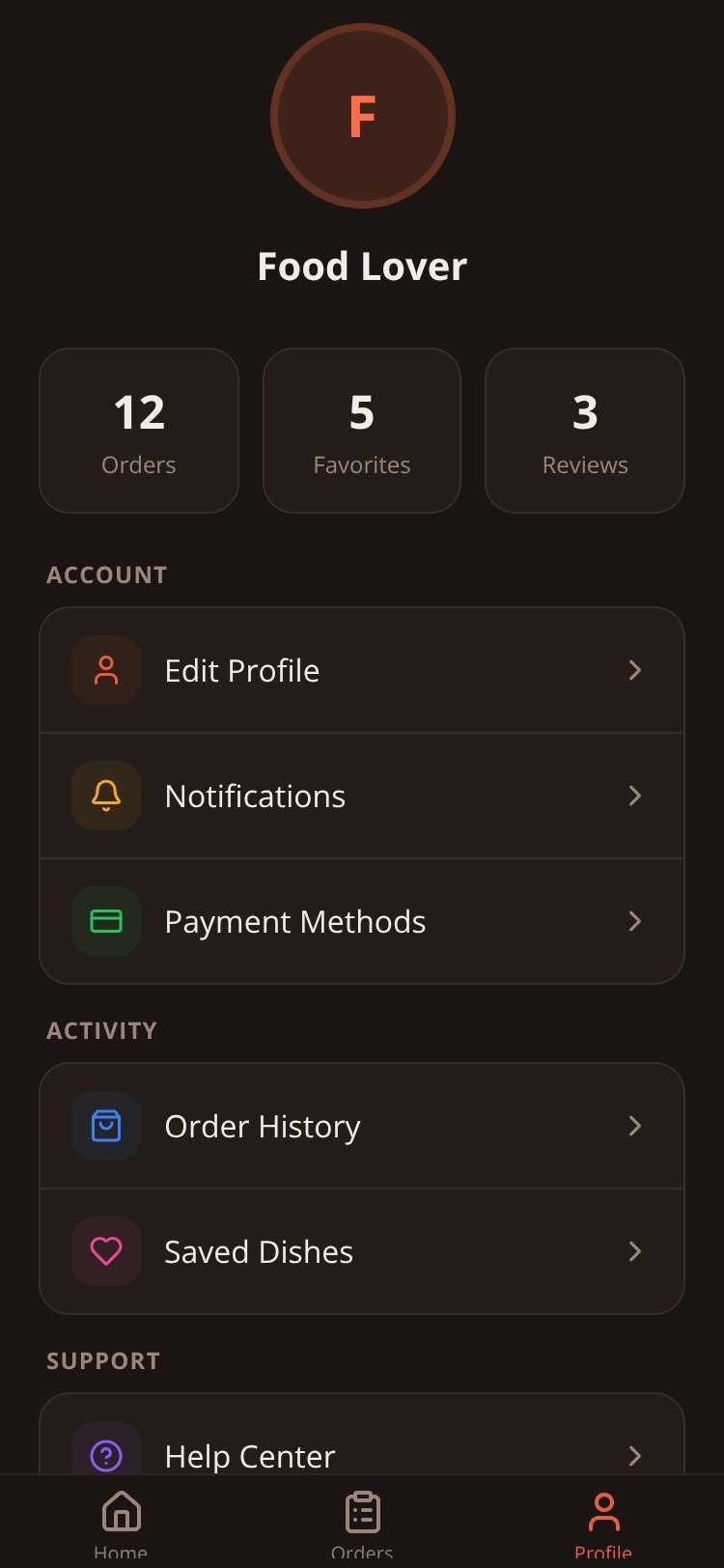 FoodDash screen 4