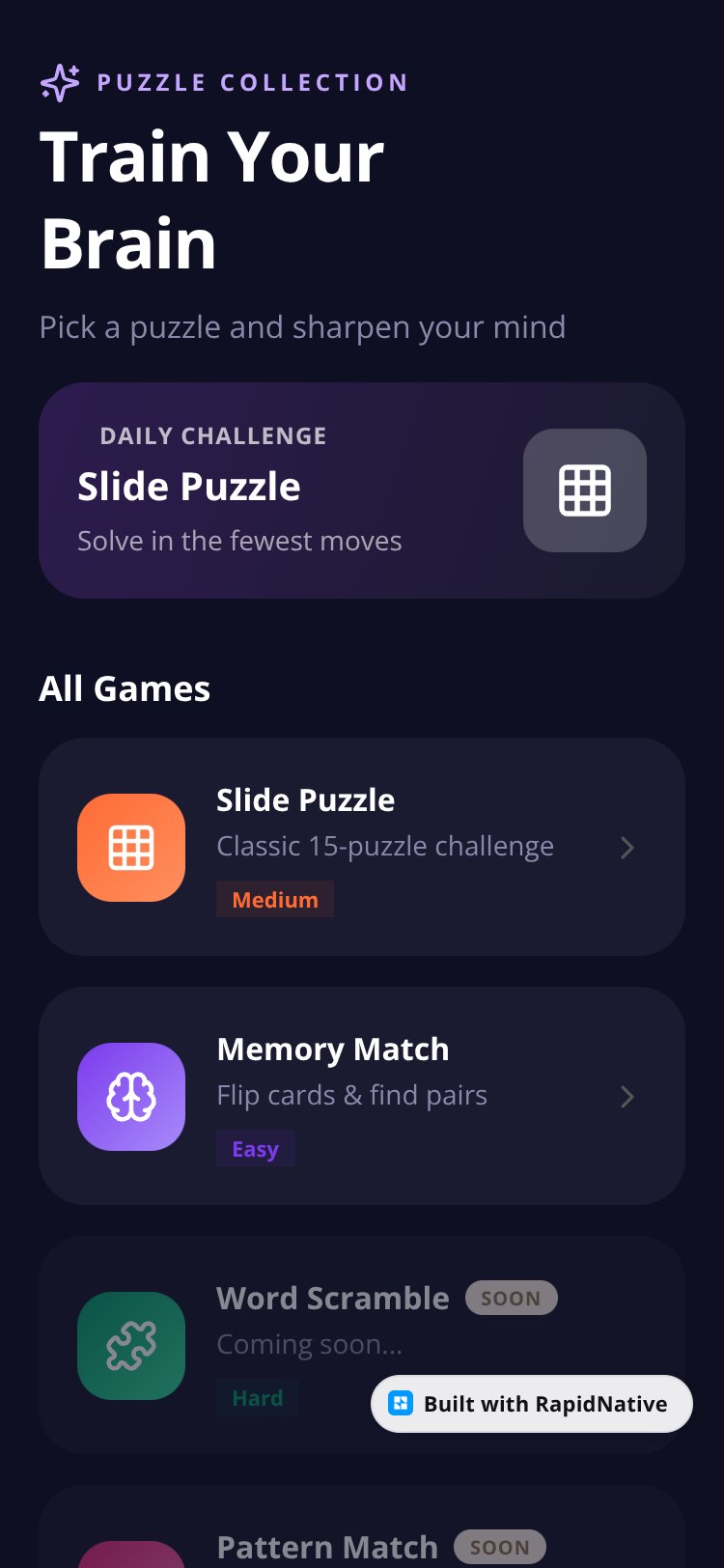 TileShift screen 3