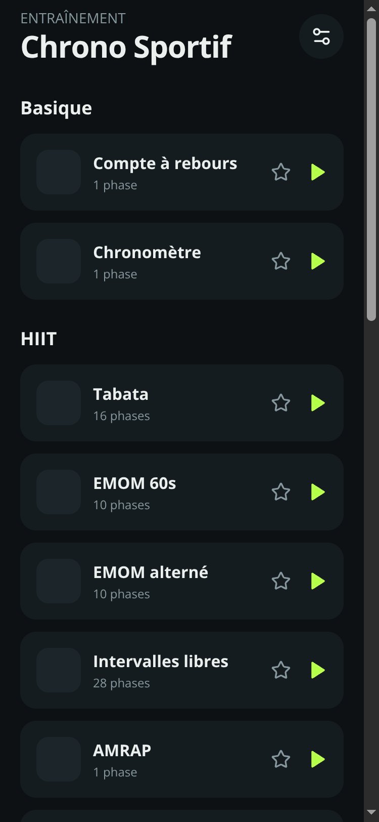 Chrono Sportif screen 1