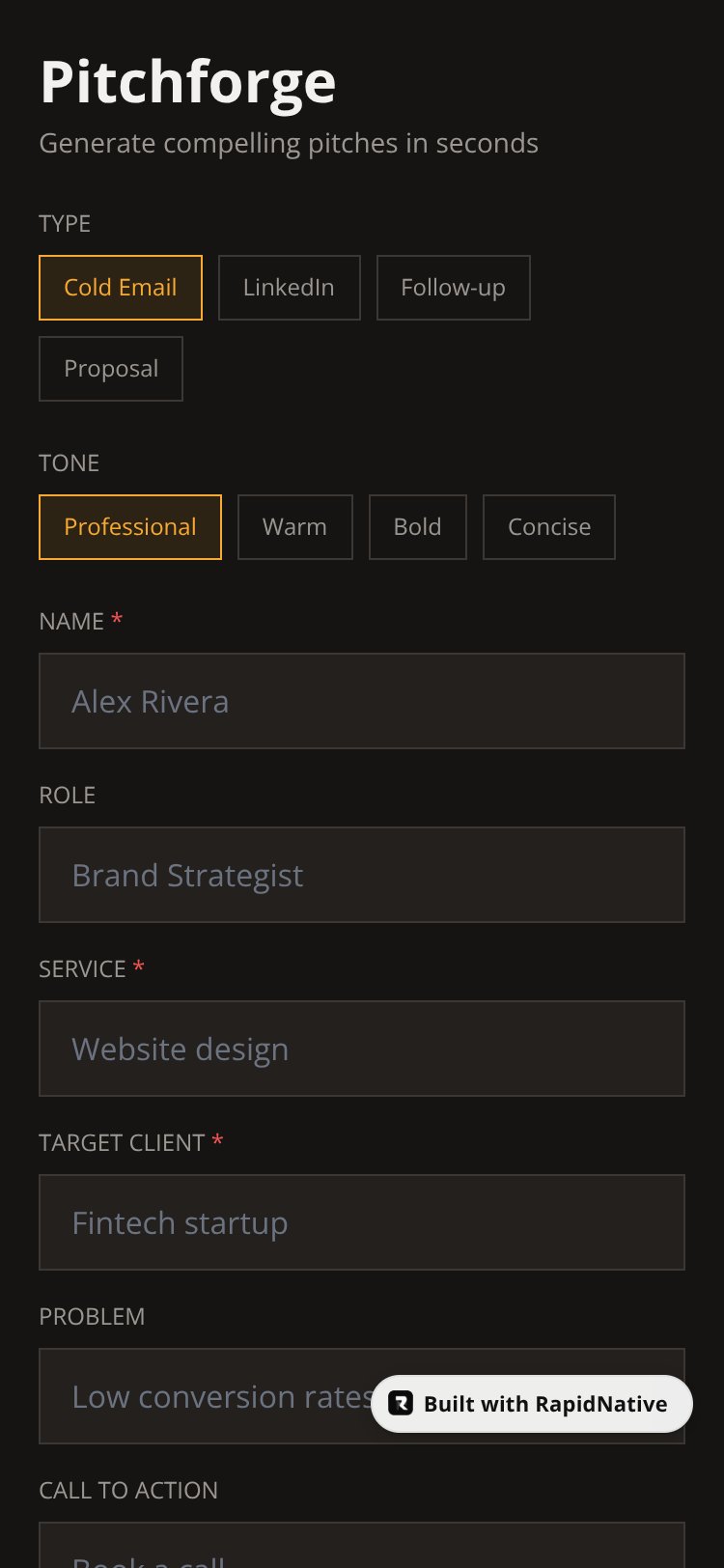 Pitchforge screen 1