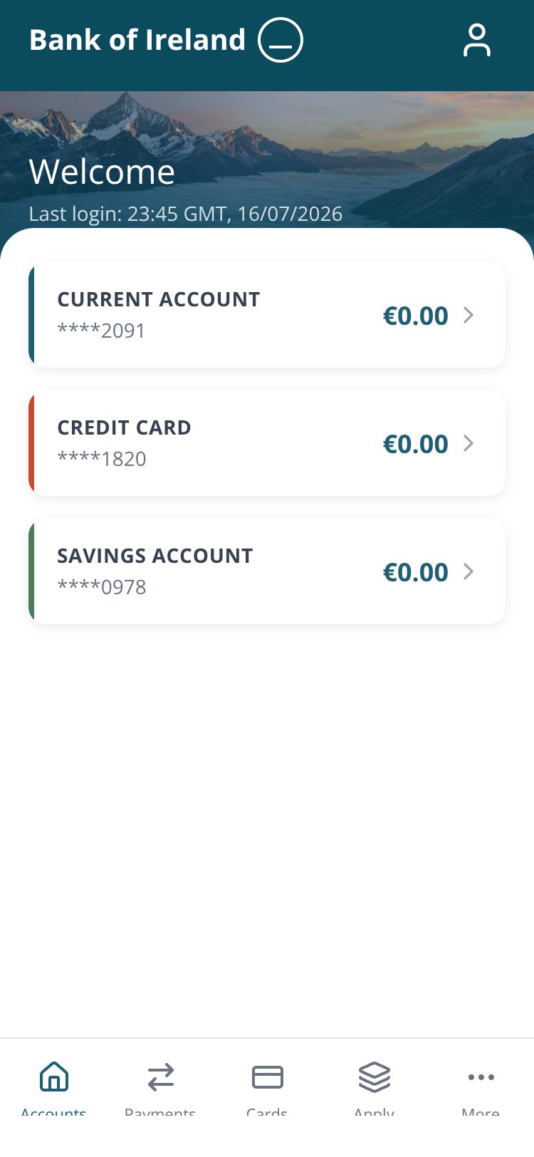 Bank of Ireland screen 3