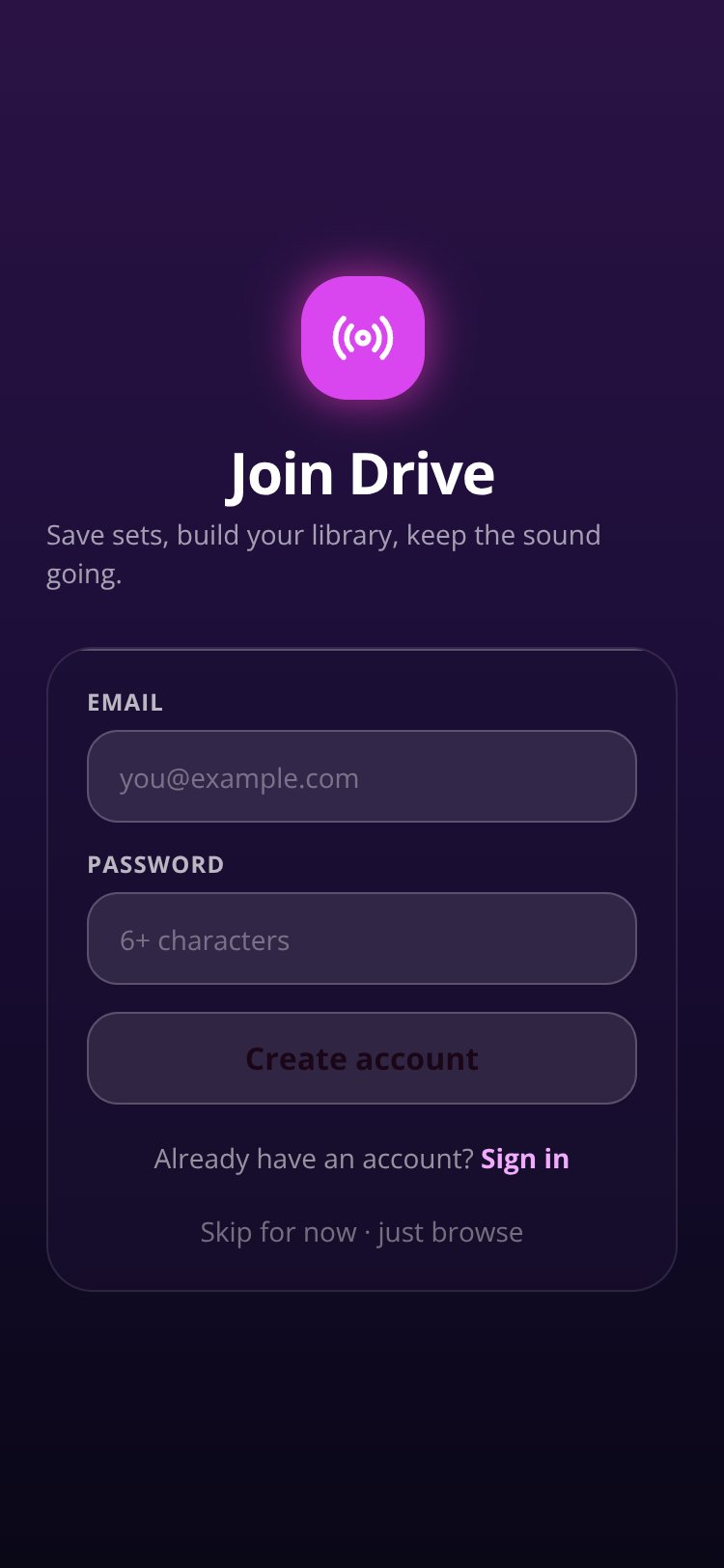Drive screen 2
